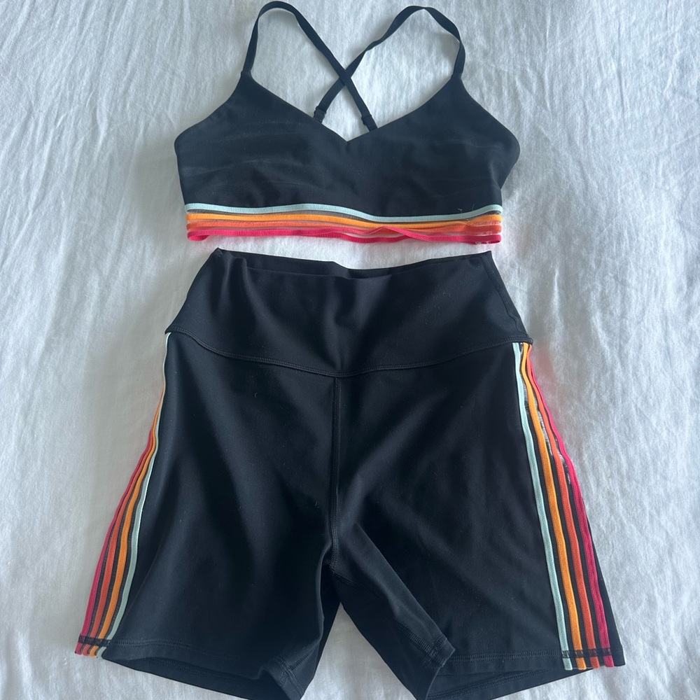 Spiritual Gangster Sports Bra and Biker Set